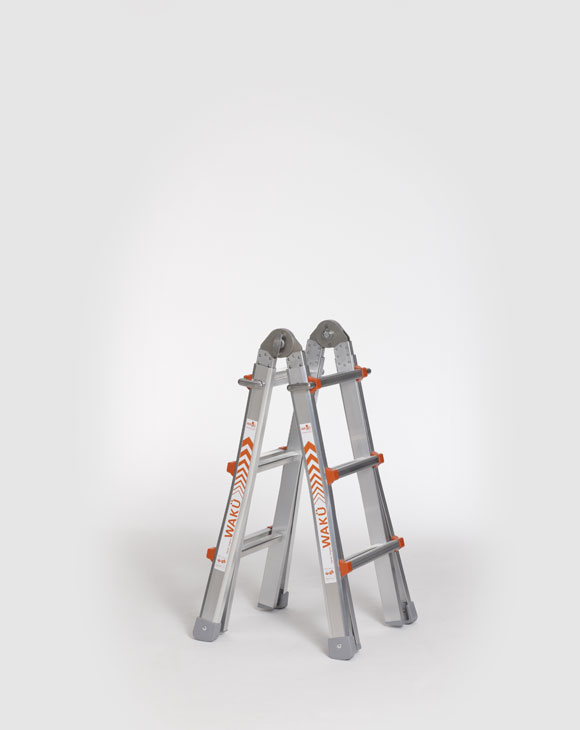 Telescopic ladder 3-rungs